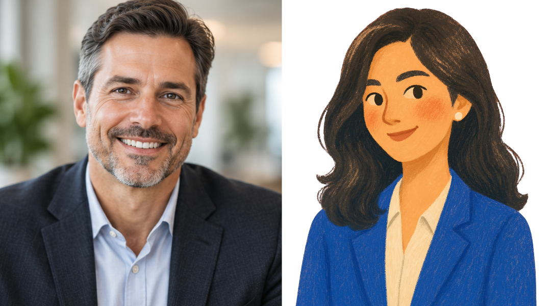 AI-generated professional portrait without AVI-SPL branding